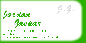 jordan gaspar business card