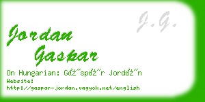 jordan gaspar business card